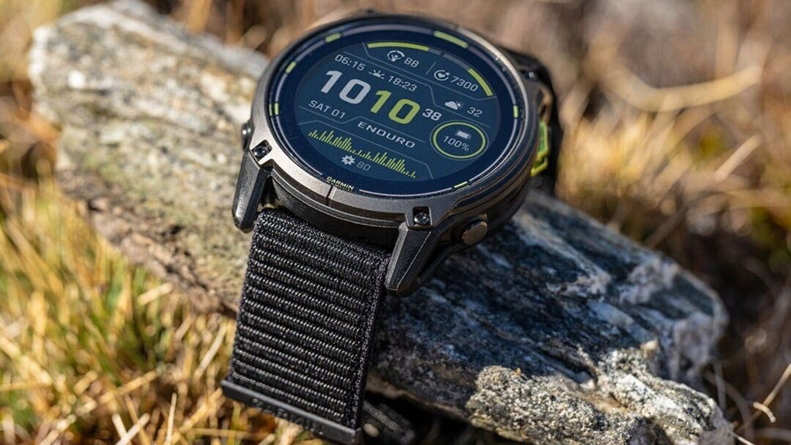 Garmin Enduro 3 series GPS smartwatch with solar charging launched in India, priced at ₹1,05,990: All details | Mint