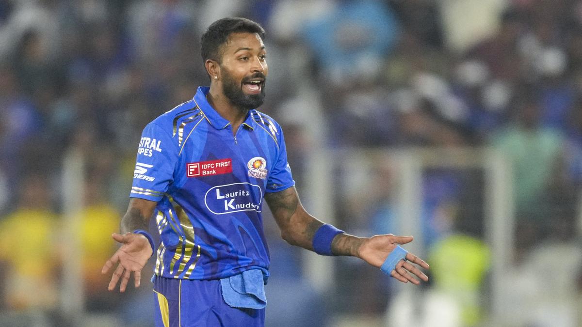IPL 2025, GT vs MI: Mumbai Indians skipper Hardik Pandya fined ₹12 lakh for slow over rate