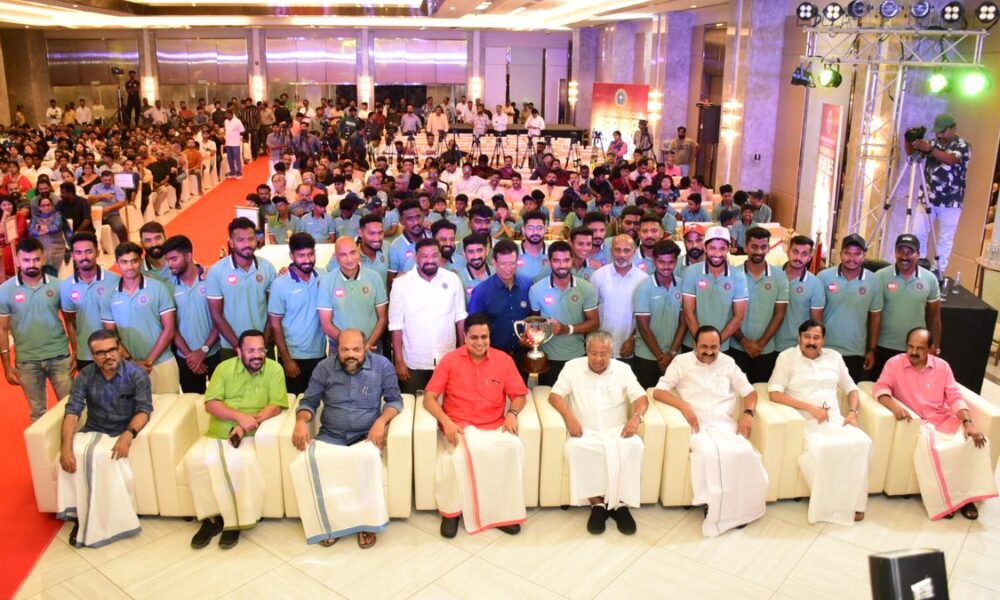 Kerala Ranji team felicitated