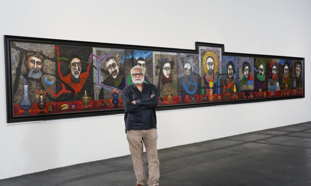 Modernist painter Manu Parekh captures the chaos and harmony of life in his latest works