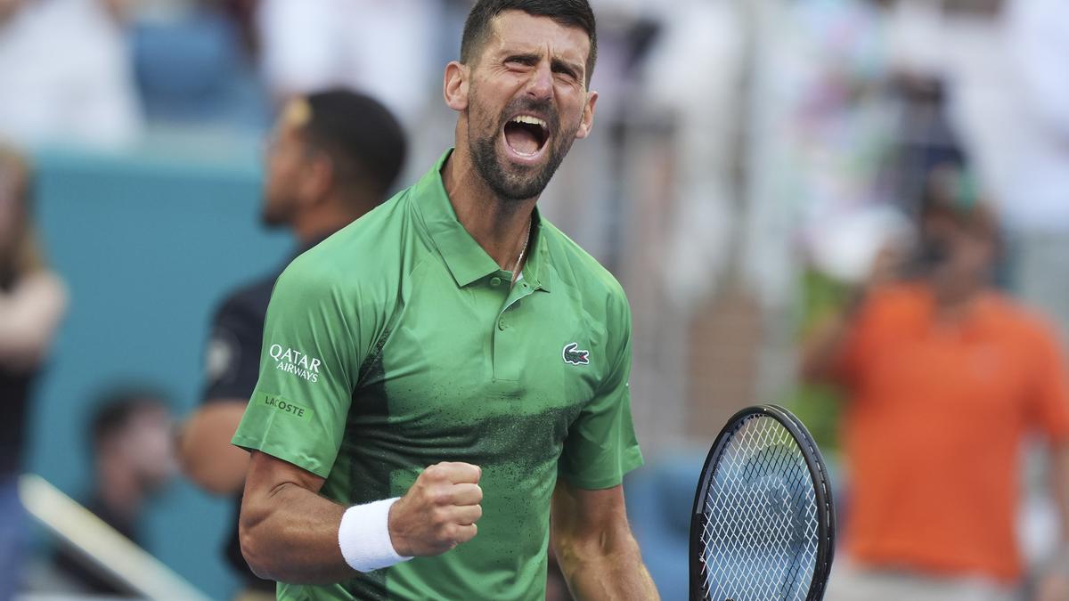 Novak Djokovic beats Sebastian Korda, advances to semifinals in push for 7th Miami Open title