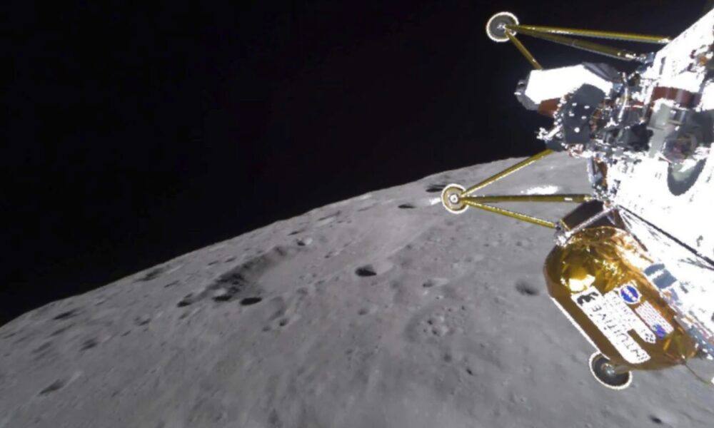 Private US lander may have fallen over while landing near moon’s south pole, again