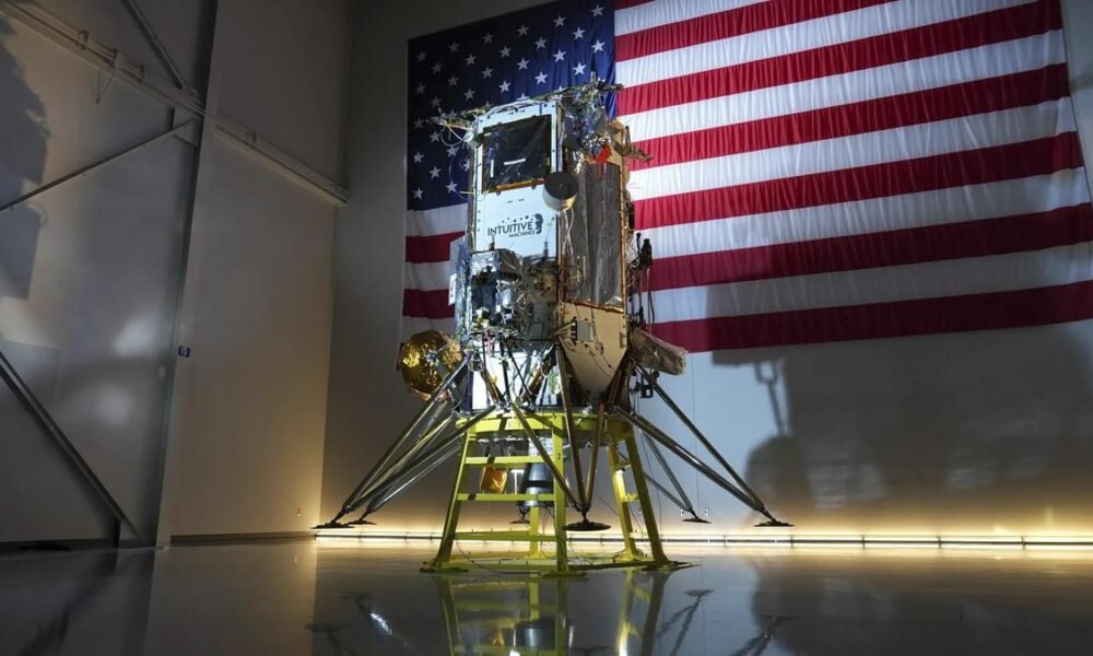 Private lunar lander declared dead after landing sideways
