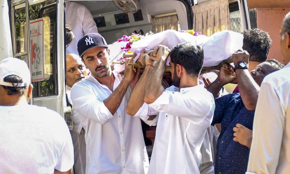 Ranbir Kapoor turns pallbearer at Deb Mukerjee’s funeral, Alia Bhatt, Jaya Bachchan pay last respects