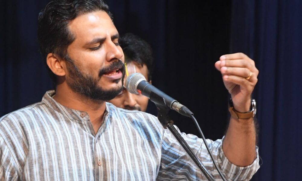 Vocal concert by K.S. Vishnudev in Bengaluru