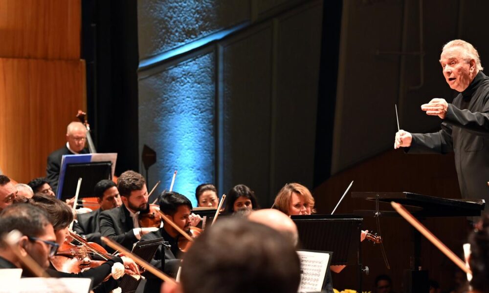 What brought renowned British conductor Sir Mark Elder to India?