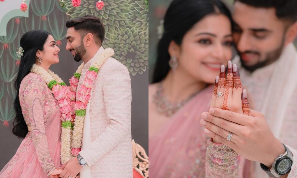 Actor Janani engaged to airline pilot, shares pictures from ceremony