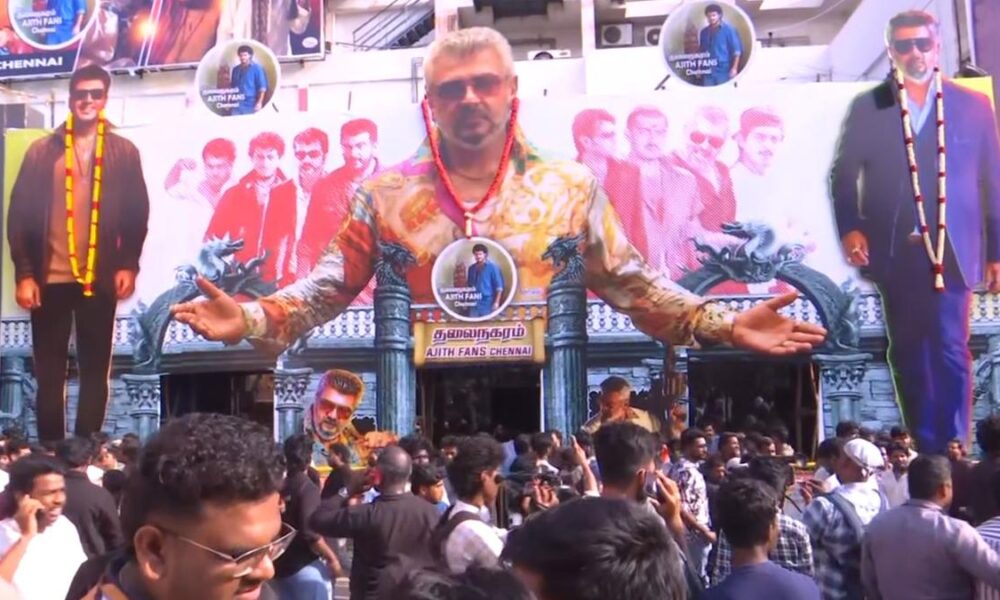 Ajith fans cheer, dance outside theatres on ‘Good Bad Ugly’s First Day First Show