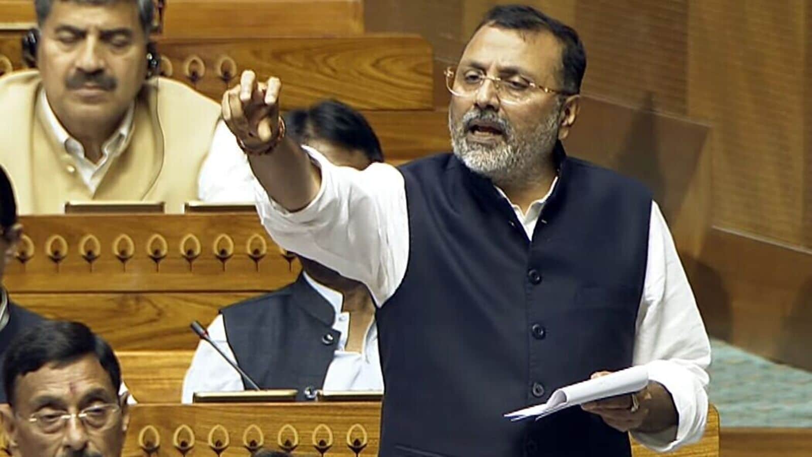 BJP MP Nishikant Dubey says CJI Sanjiv Khanna responsible for all civil wars in India, mounts attack on SC | Mint