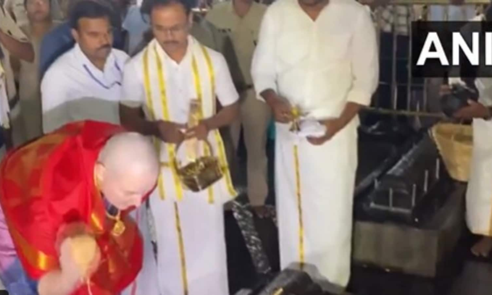 Days after son’s accident, Andhra Pradesh Dy CM Pawan Kalyan’s wife offers hair at Tirupati temple | Watch | Mint