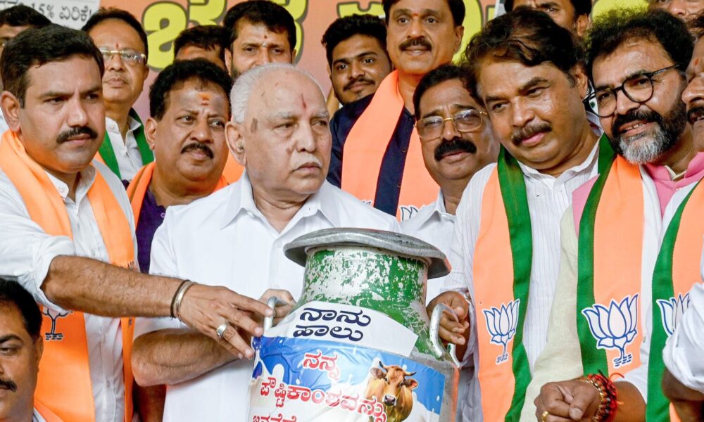 Former Karnataka CM BS Yediyurappa detained during protest against Congress govt’s policies | Mint