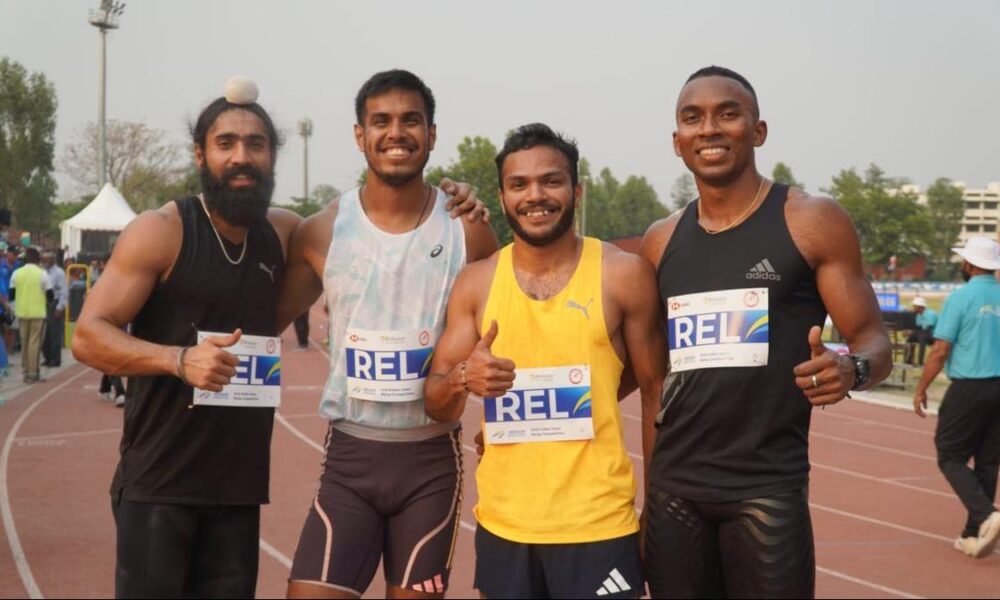 National Open Relay Carnival | Gurvinder, Animesh, Manikanta and Amlan set new National record in 4x100m
