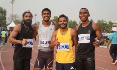 National Open Relay Carnival | Gurvinder, Animesh, Manikanta and Amlan set new National record in 4x100m