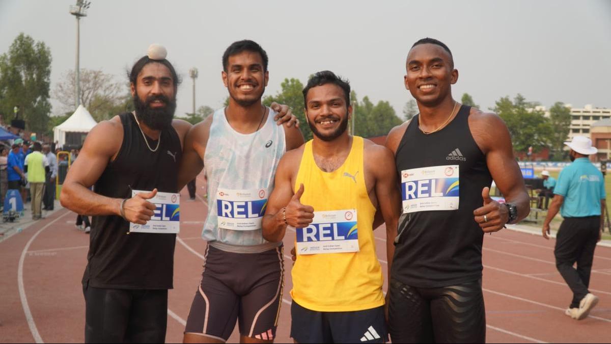 National Open Relay Carnival | Gurvinder, Animesh, Manikanta and Amlan set new National record in 4x100m