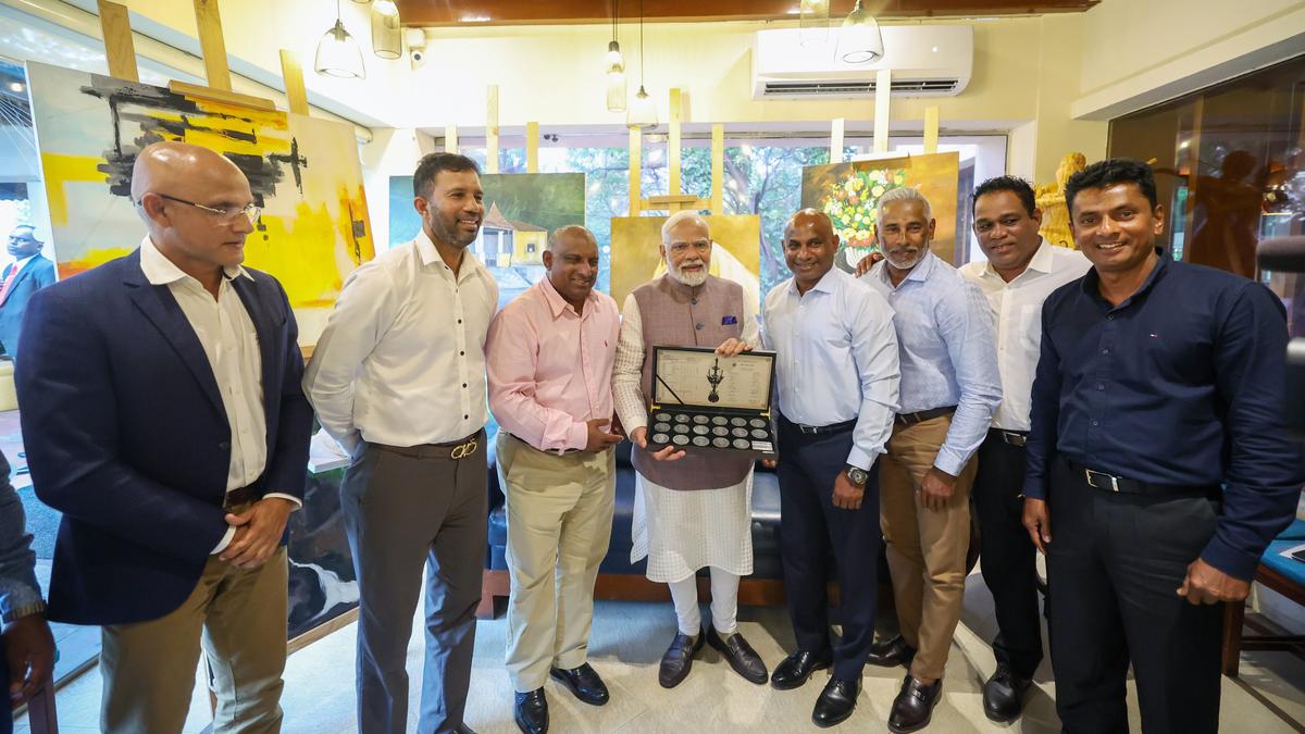 PM Modi meets members of Sri Lanka’s 1996 World Cup-winning side on visit to island nation