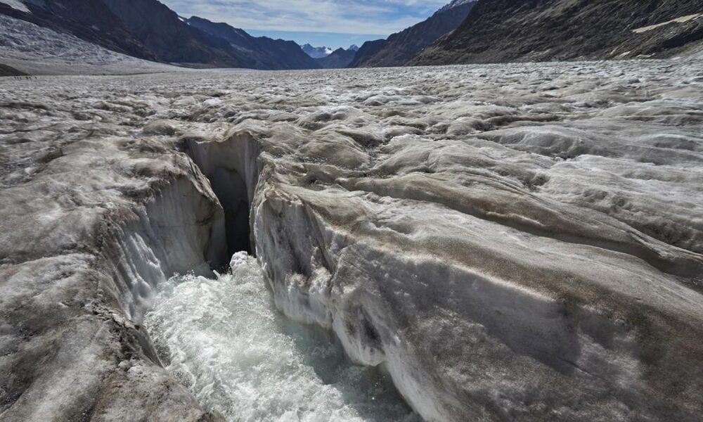 Swiss scientists hope to save biggest glacier in the Alps even as ice loss accelerates
