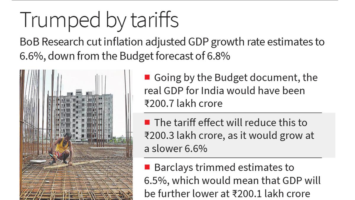U.S. tariffs may pare India’s FY26 real GDP growth by up to 0.3%: Economists