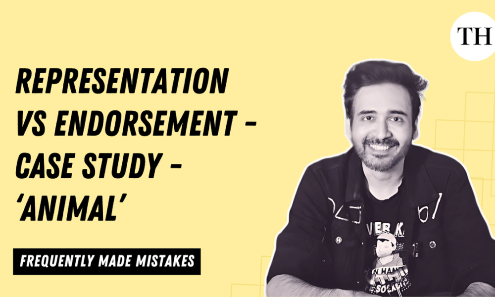 Watch: Frequently made mistakes episode one Representation vs Endorsement: Case study - Animal
