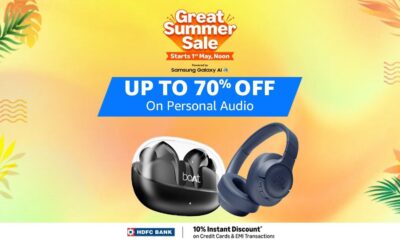 Bumper discounts on wearables like earphones and headphones during Amazon Great Summer sale: Up to 70% off | Mint