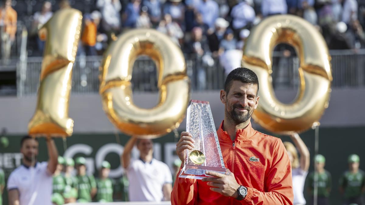 Djokovic clinches his 100th career singles title at Geneva Open
