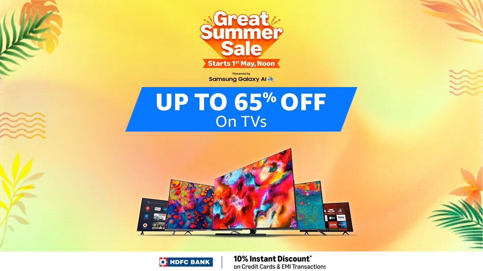 Handpicked deals for you at Amazon Great Summer Sale: Up to 65% off on smart TVs and projectors from best brands | Mint
