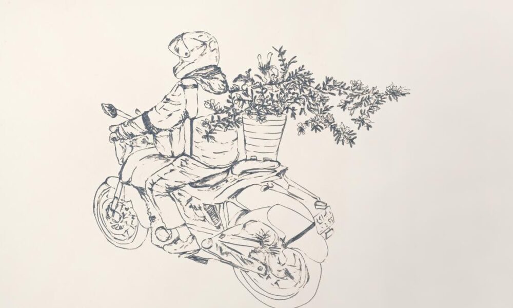 How artist Mohit Mahato says it with flowers