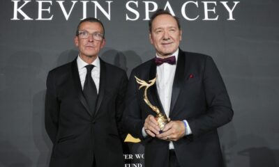 Kevin Spacey tears up on return to Cannes, cites Elton John: ‘I’m still standing’