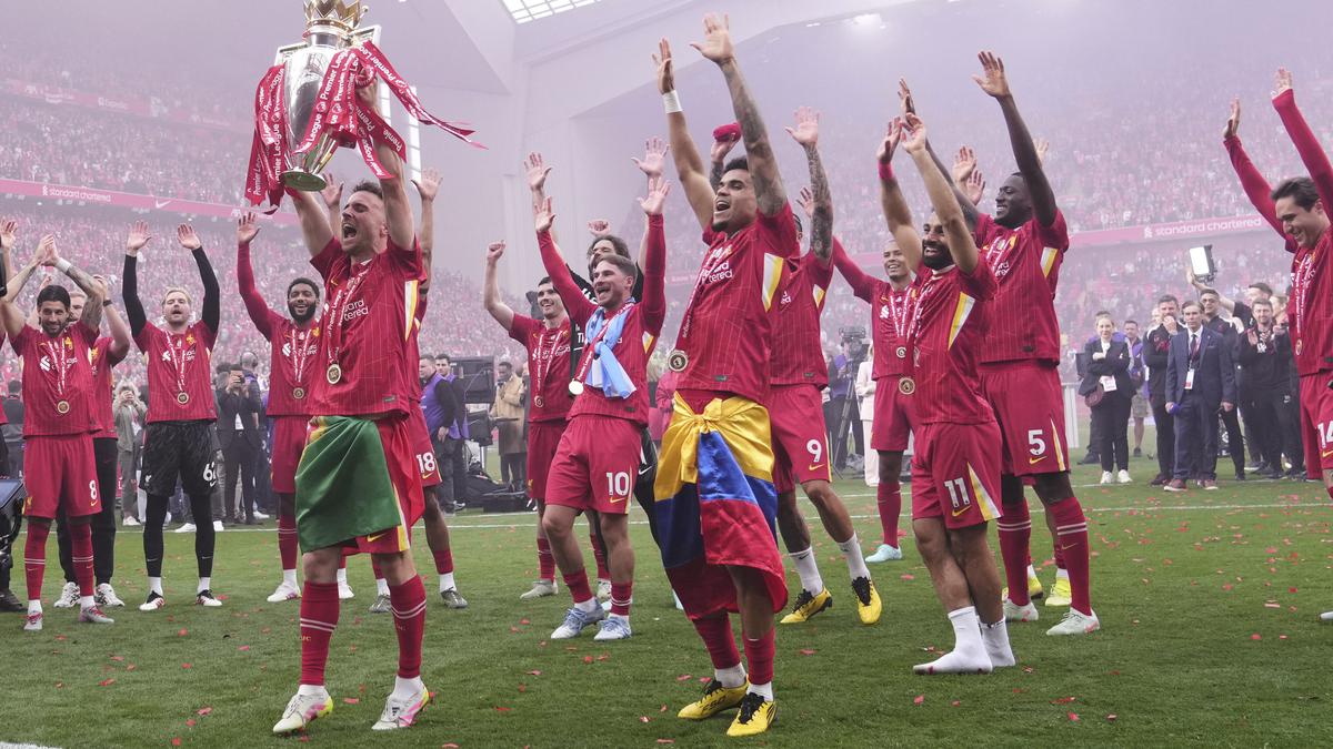 Liverpool lift Premier League trophy after Palace draw