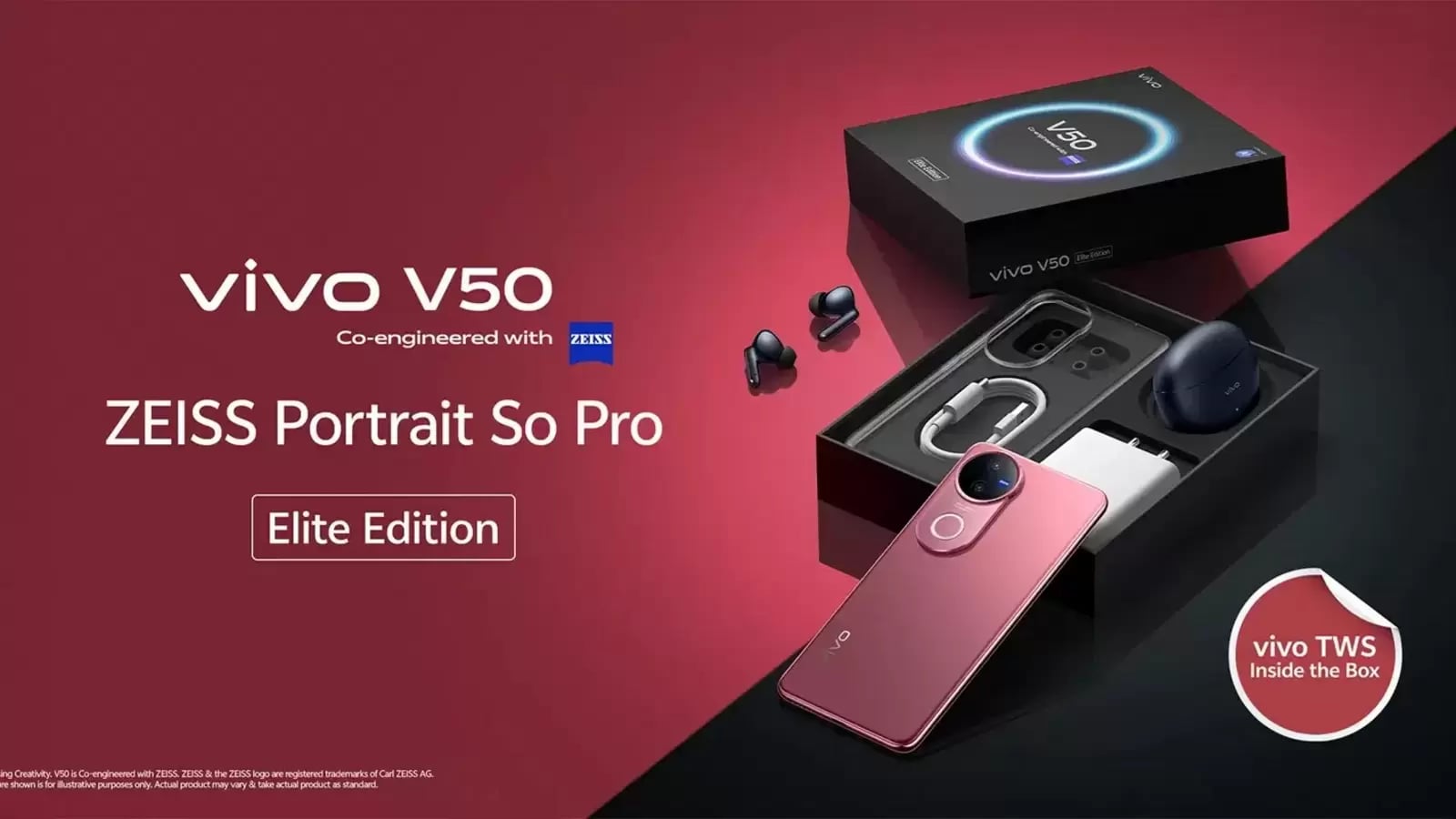 Vivo V50 Elite Edition launched in India with TWS 3e earphones, priced at  ₹41,999 | Mint