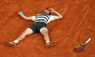 Alcaraz defends French Open title in five sets against Sinner in longest-ever final