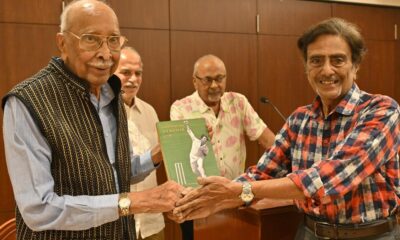 Book launch celebrating V.V. Kumar’s 90th birthday with anecdotes, tributes, and memories from former cricketers and personalities.
