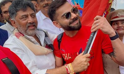 Ecstatic fans line up streets to welcome IPL champions RCB in Bengaluru