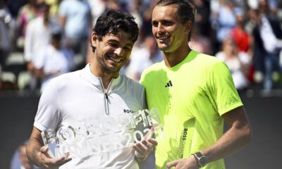 Tennis-Fritz lifts Stuttgart title as Zverev's grass-court wait goes on