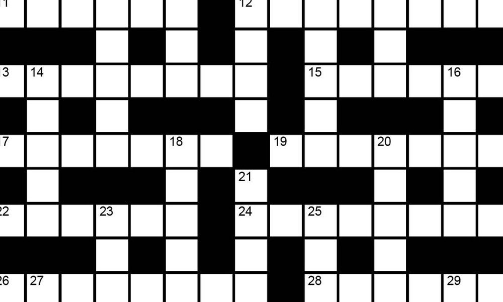The Hindu Sunday Crossword No 6