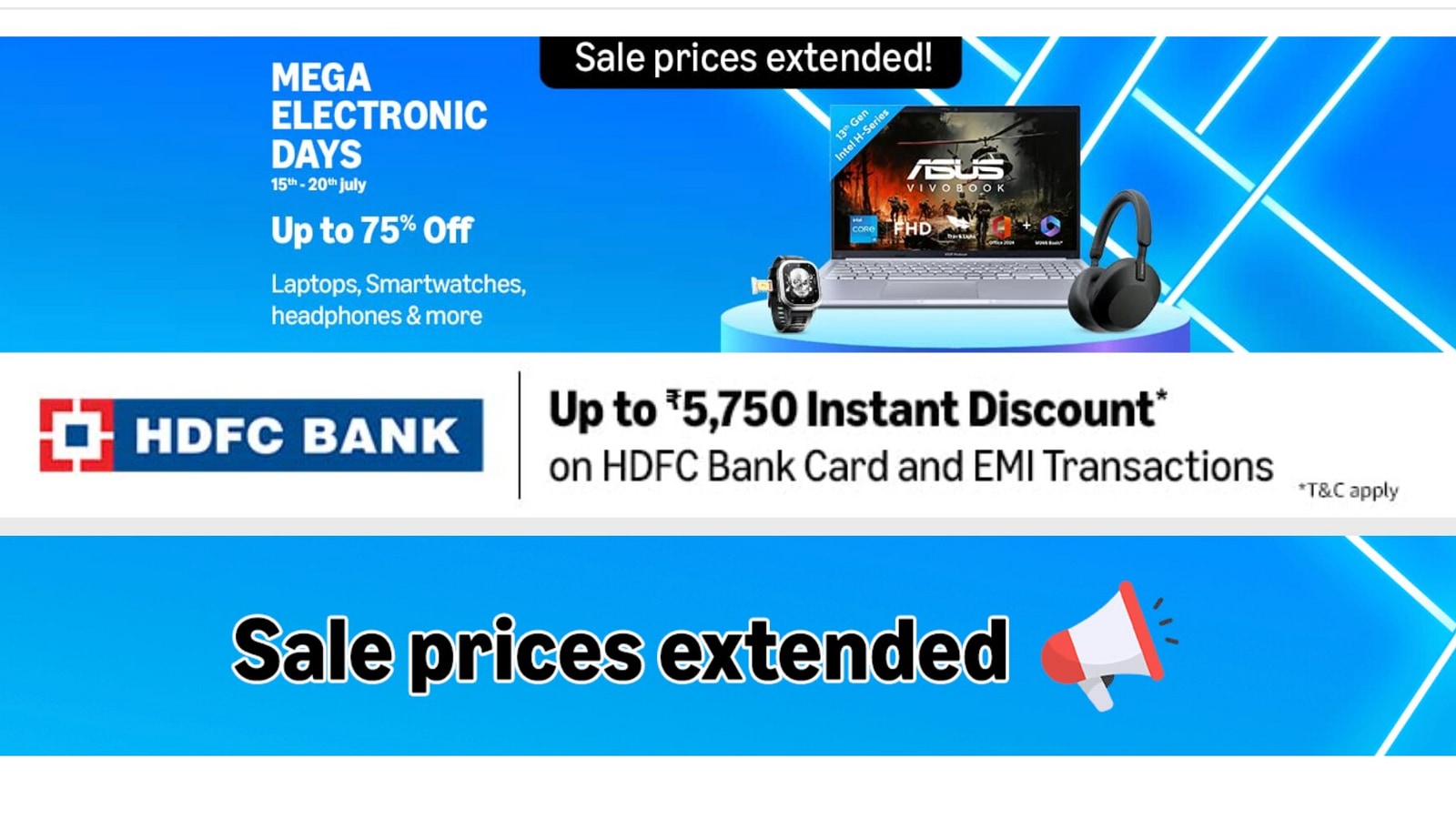 Amazon Prime Day Sale prices extended on laptops, tablets, smartwatches, monitors and more up to 75% off until 20 July | Mint