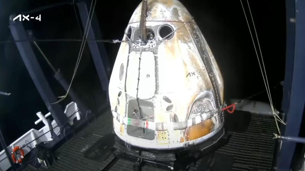 Axiom-4 mission: Spacecraft carrying Indian astronaut Shubhanshu Shukla returns to Earth