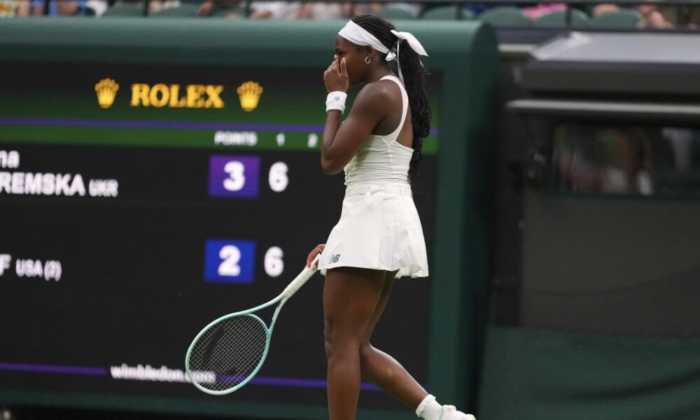 Coco Gauff crashes out of Wimbledon in first round
