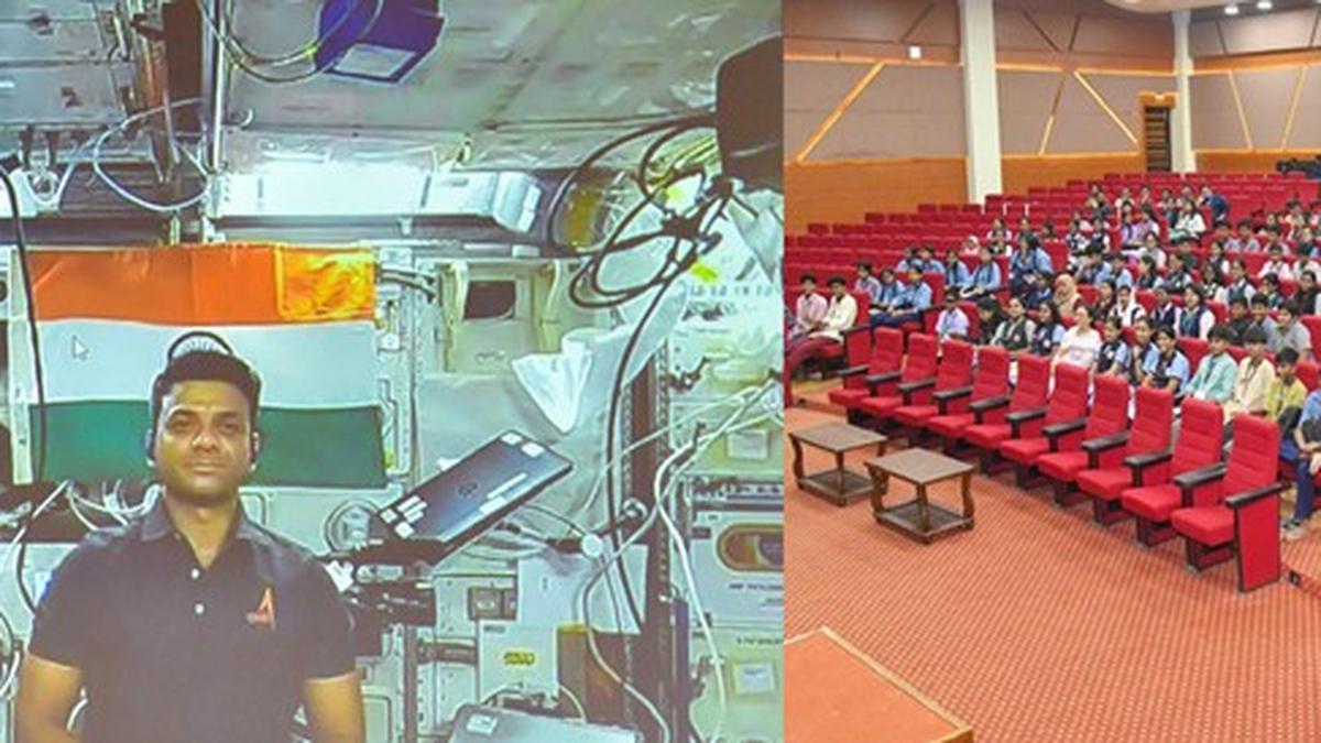 Gp Capt. Shukla shares experience of life aboard ISS with students