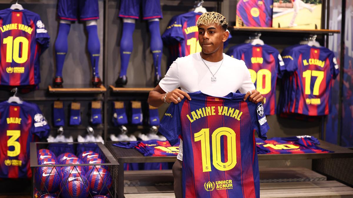 Lamine Yamal inherits Messi’s iconic Barcelona number 10 jersey