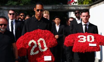 Liverpool teammates gather in Portugal for Diogo Jota’s funeral