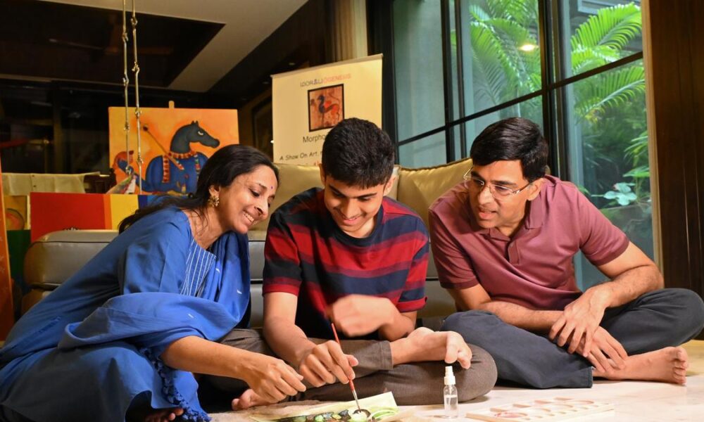 Meet the Anands: How chess icon Viswanathan Anand’s son has taken to art