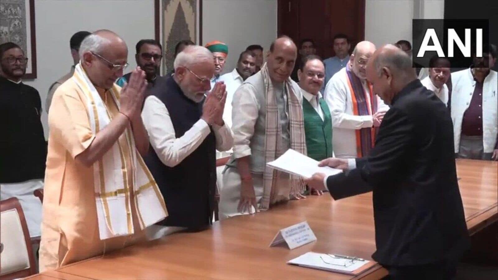 CP Radhakrishnan, NDA's VP pick, files nomination; PM Modi, Amit Shah, other ministers accompany | Mint
