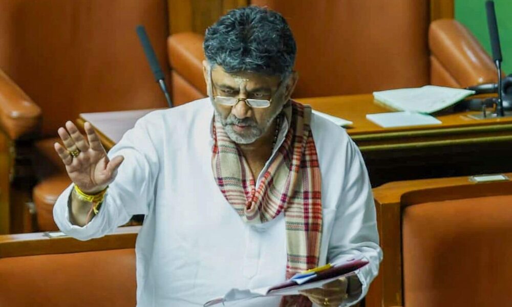 DK Shivakumar sings RSS anthem in Karnataka Assembly; clarifies, ‘I should know my opponents’: Watch | Mint