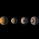 How do scientists determine the temperature of planets or stars?