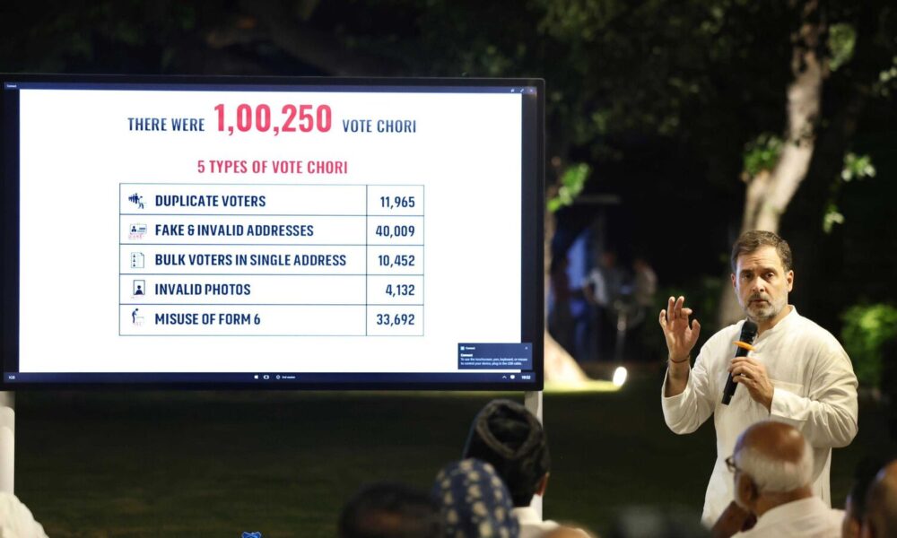 INDIA Bloc gathers at Rahul Gandhi’s residence to discuss Bihar SIR row, vote rigging allegations | Mint