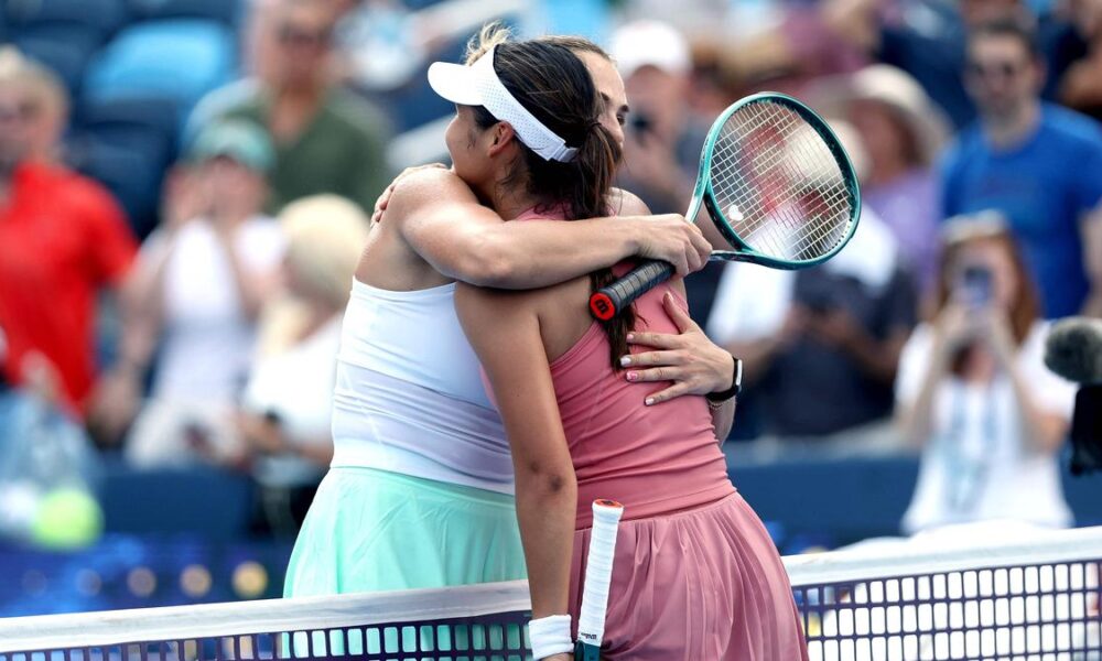 Sabalenka survives three-hour Cincinnati struggle with Raducanu