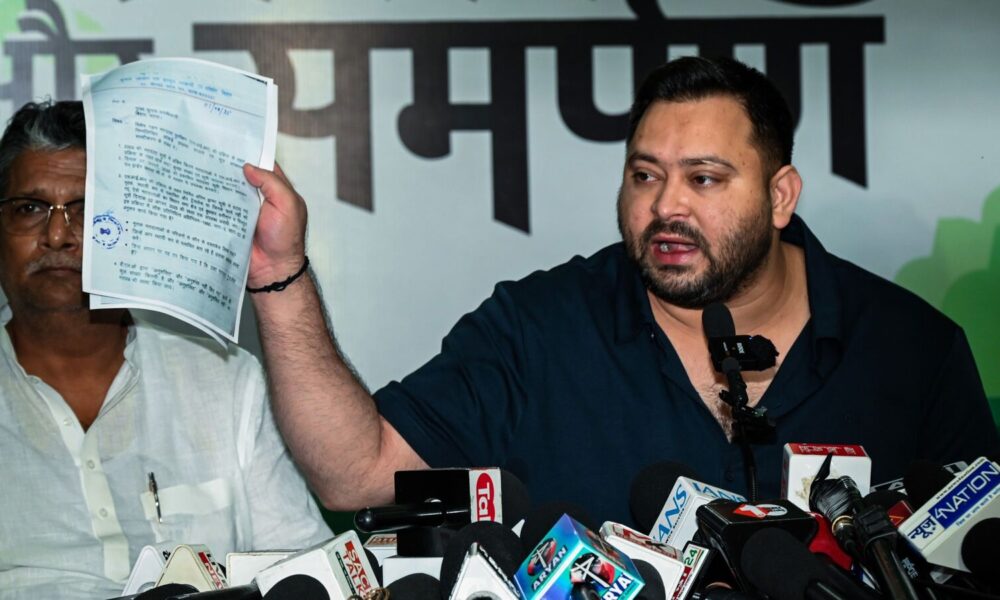 Tejashwi Yadav alleges Bihar Dy Chief Minister has 2 voter IDs; Vijay Kumar Sinha hits back: ‘I vote from only…' | Mint
