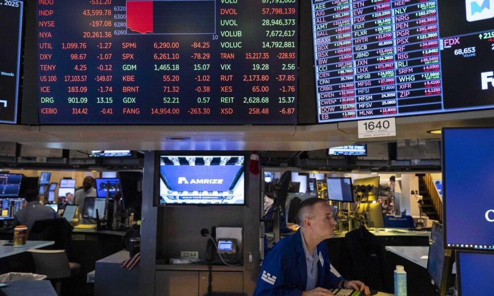 Wall Street falls the most since May after employers slash hiring and tariffs roll out