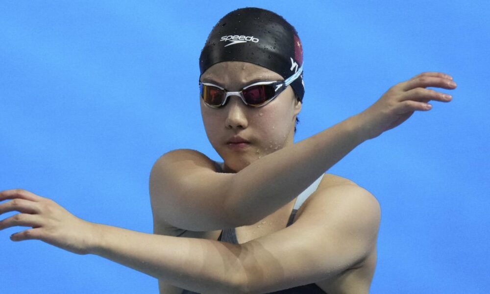 World Swimming Championship: ‘Emotional’ Yu Zidi, 12, celebrates historic bronze medal