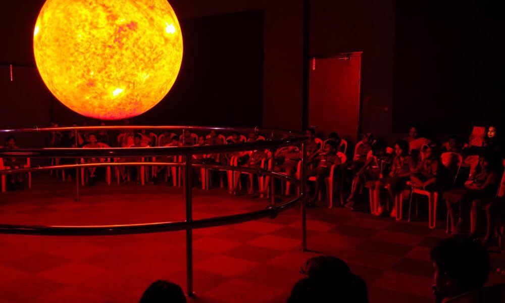 Witness the lunar eclipse 2025 through telescopes at a guided session in Coimbatore